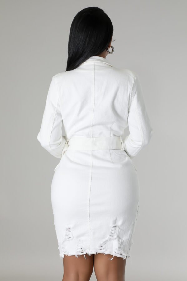 Fabrizia White Midi Dress