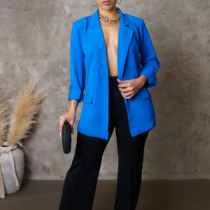 Jaquetta Blue Slightly Long Blazer